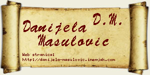 Danijela Mašulović vizit kartica